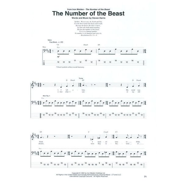 Hal Leonard Metal Bass Tabs