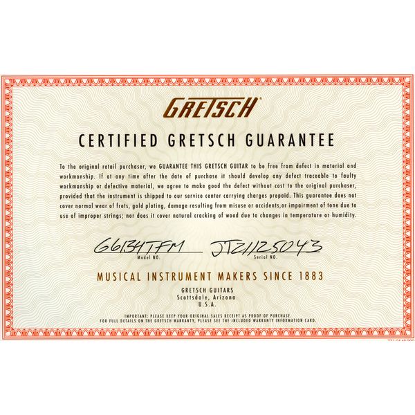 Gretsch G6134TFM-NH Nigel Hendroff AF