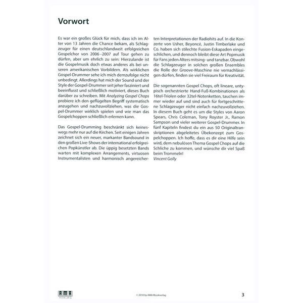 AMA Verlag Analyzing Gospel Chops