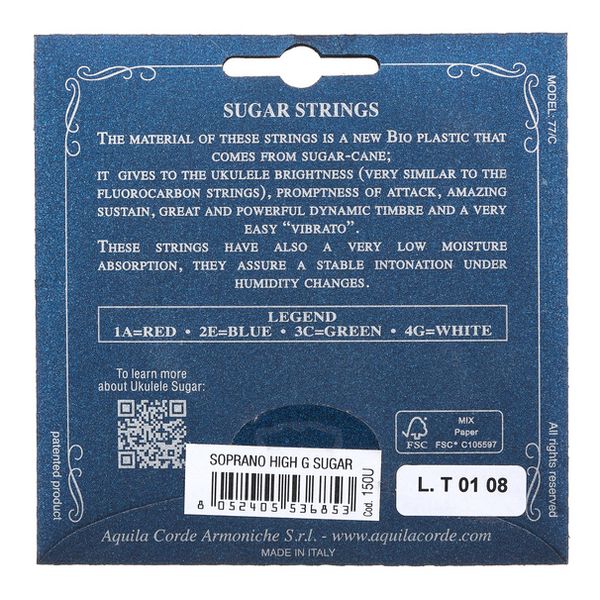 Aquila 150U Sugar Ukulele Soprano