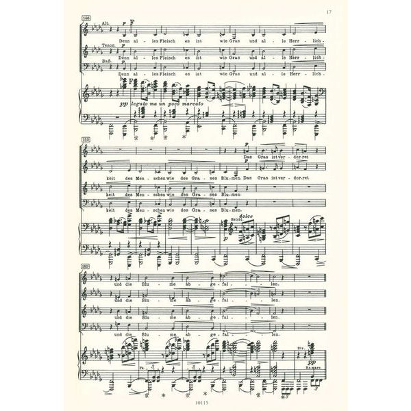 Edition Peters Brahms Ein deutsches Requiem