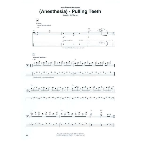 Hal Leonard Metal Bass Tabs
