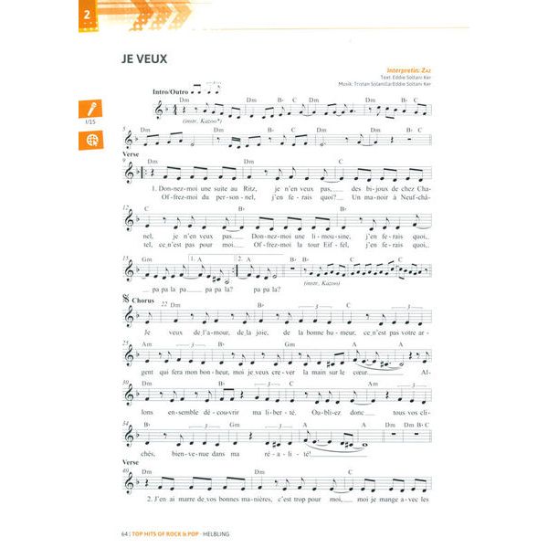 Helbling Verlag Top Hits of Rock & Pop