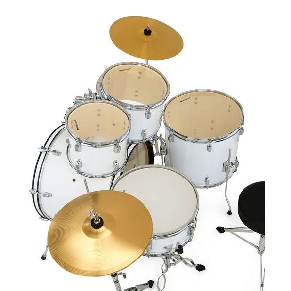 Millenium Focus 22 Drum Set White