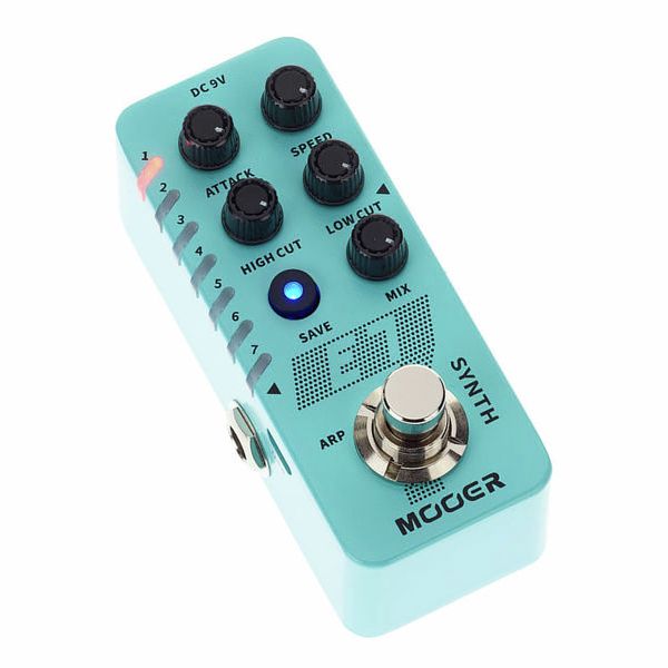 Mooer E7 Polyphonic Guitar Synth.