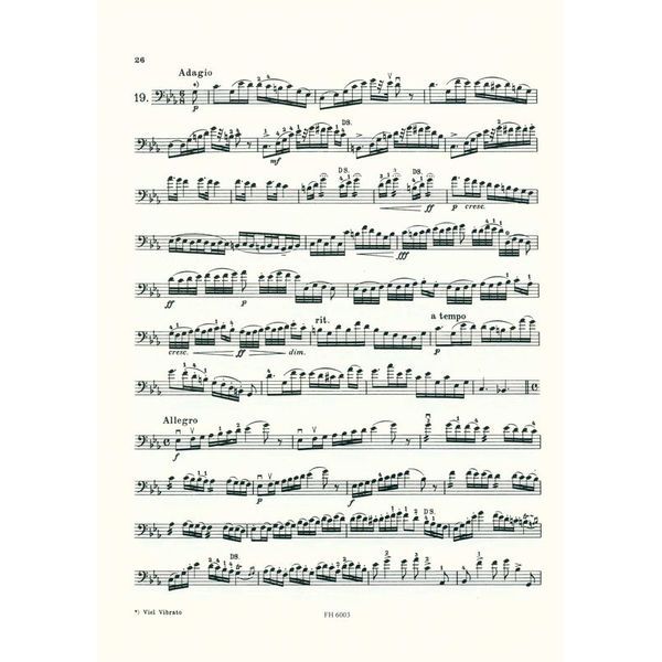 Friedrich Hofmeister Verlag Storch Etüden Kontrabass