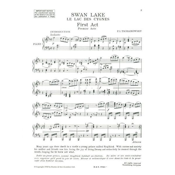 Boosey & Hawkes Tschaikowsky Schwanensee