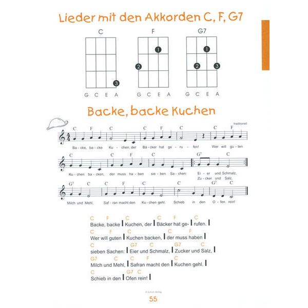 Schuh Verlag Die Ukulelenschule für Kinder