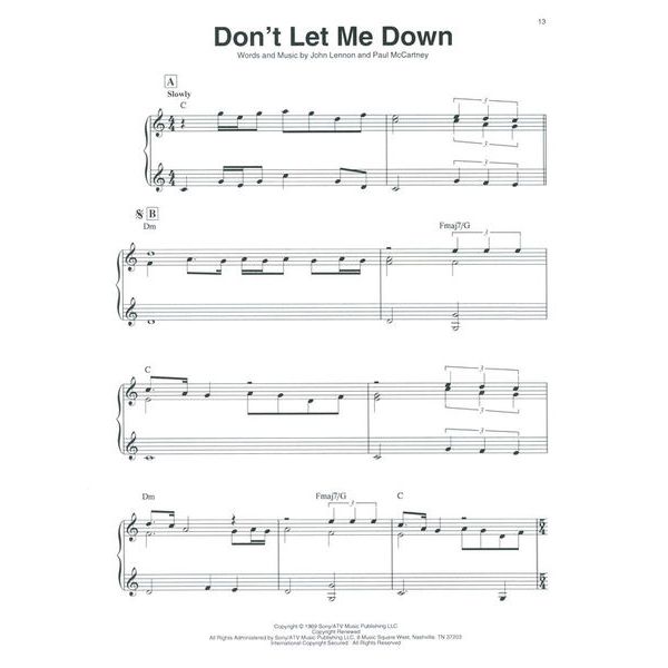 Hal Leonard The Beatles For Folk Harp