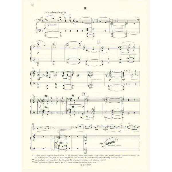 Editions Max Eschig Martinu Oboenkonzert