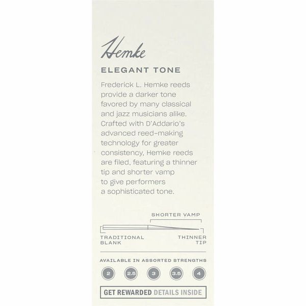 DAddario Woodwinds Hemke Tenor Sax 4.0