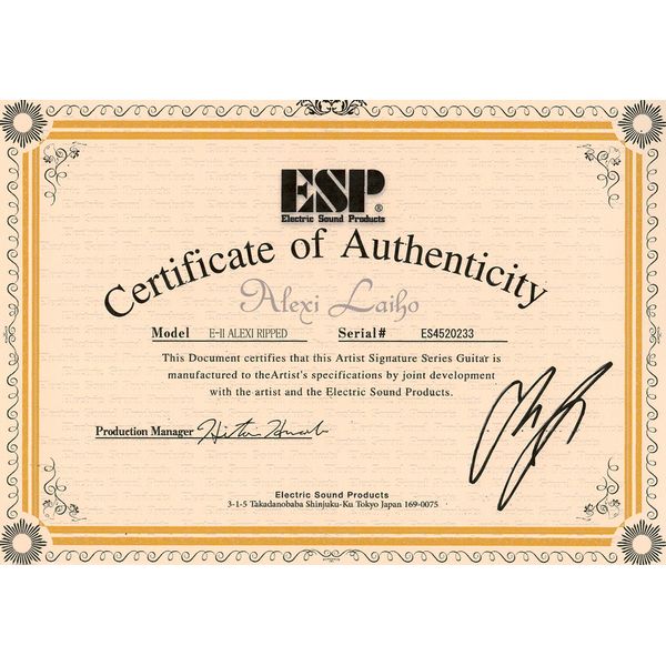 ESP E-II Alexi Ripped Sawtooth