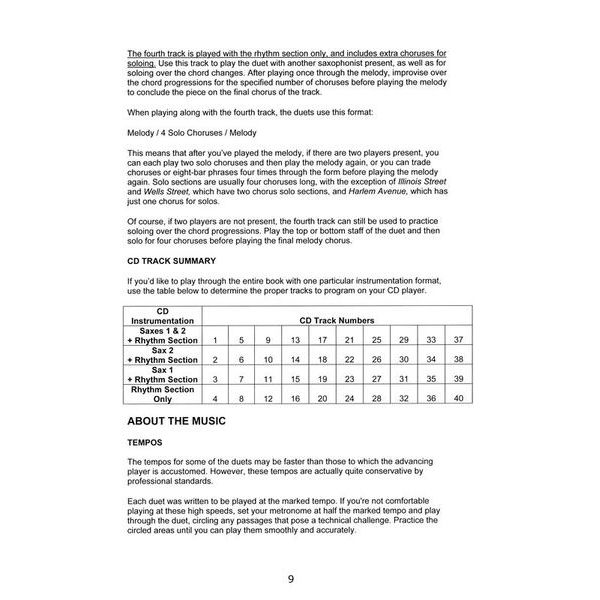 Greg Fishman Jazz Saxophone Duets 1