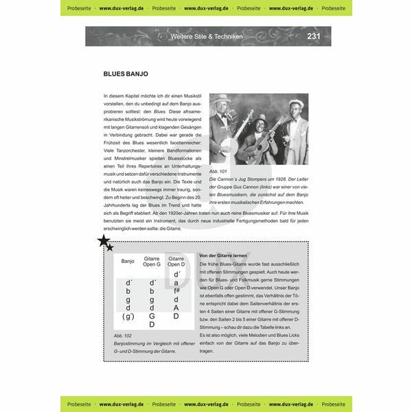 Edition Dux Banjo spielen!