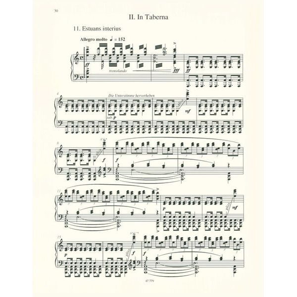 Schott Orff Carmina Burana Piano