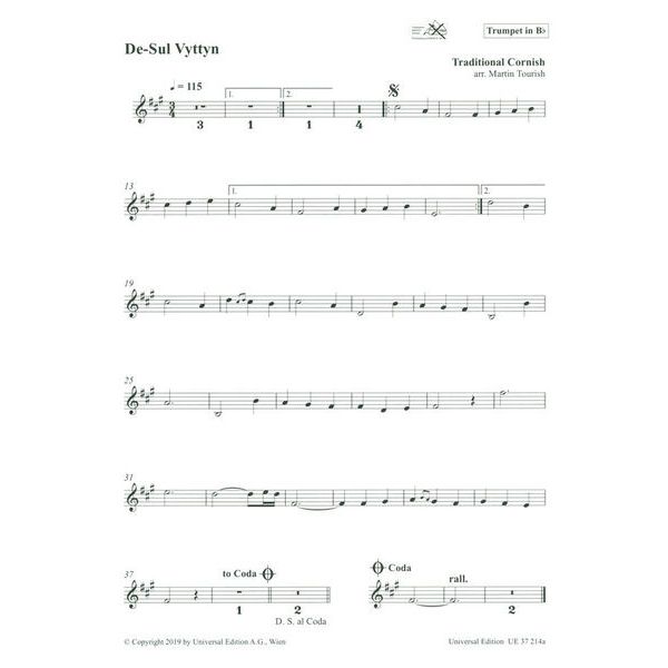 Universal Edition Celtic Play-Along Trumpet