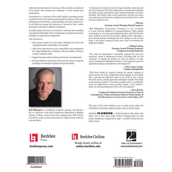 Berklee Press Counterpoint In Jazz Arranging