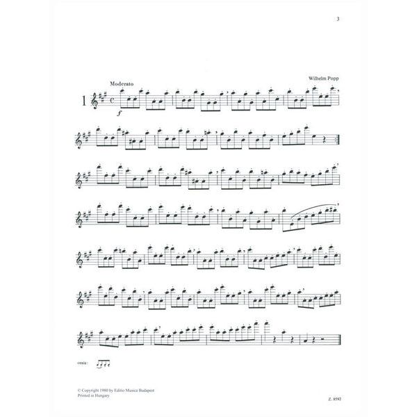 Editio Musica Budapest Ausgewhlte Etüden Flute 2
