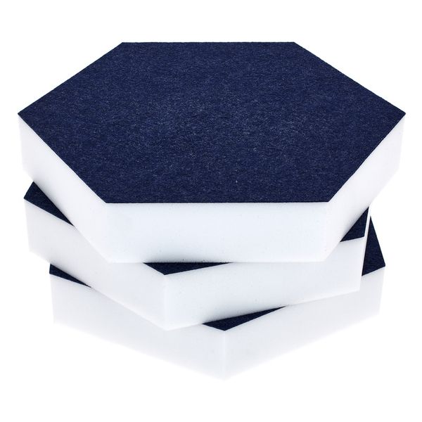 t.akustik Hexagon Melamine Dark Blue 50