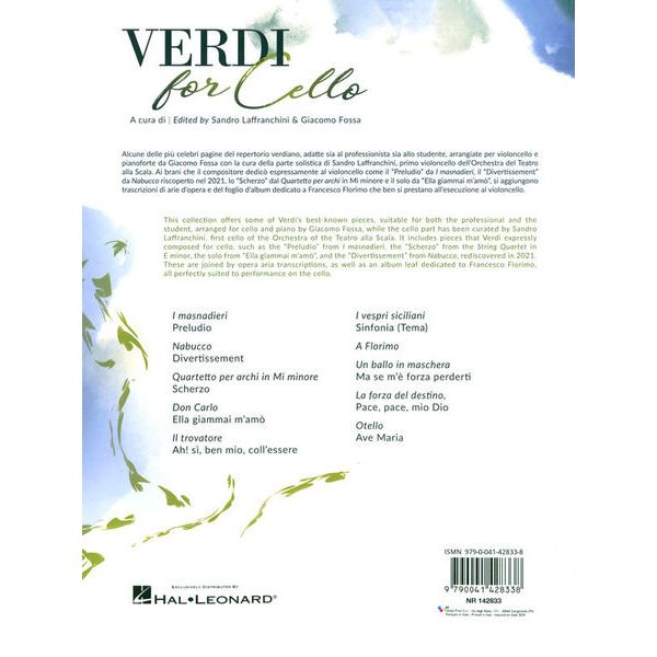 Ricordi Verdi For Cello