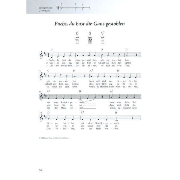 Schott Kinderliederbuch Ukulele