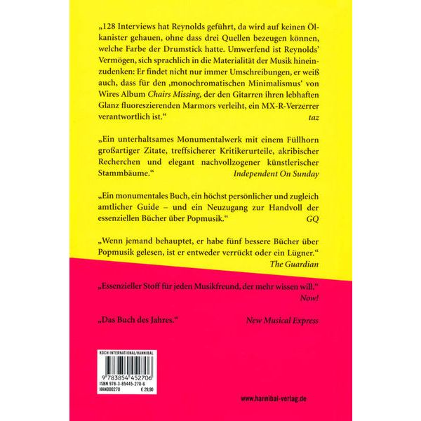 Hannibal Verlag Rip It Up And Start Again