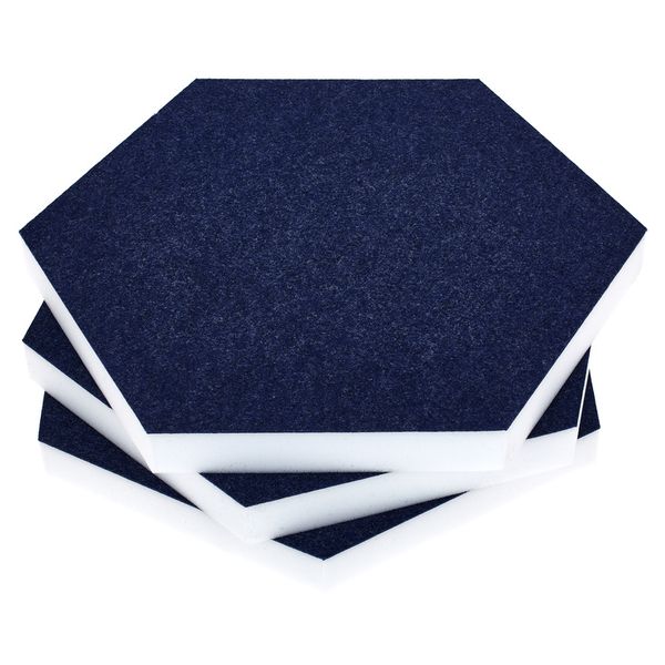 t.akustik Hexagon Melamine Dark Blue 25