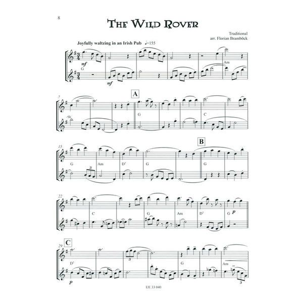 Universal Edition Celtic Flute Duets