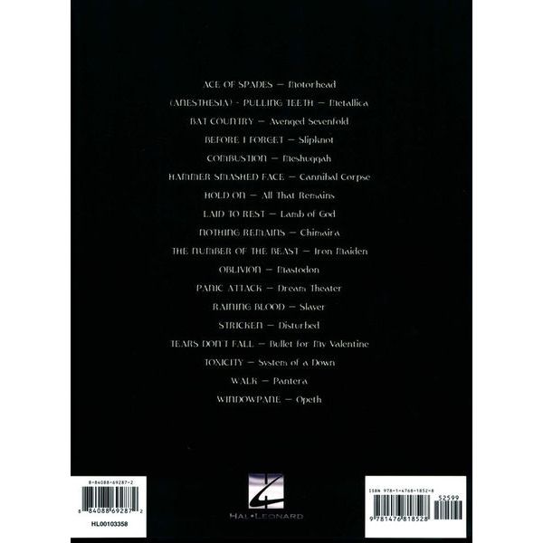 Hal Leonard Metal Bass Tabs