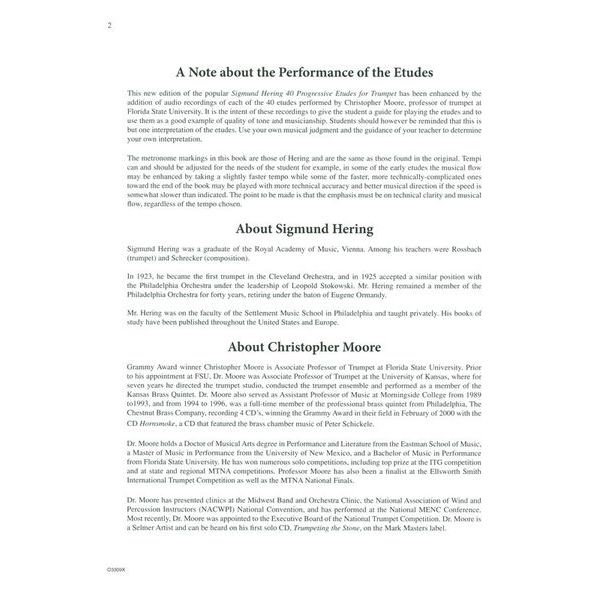 Carl Fischer 40 Progressive Etudes Trumpet