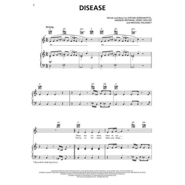 Hal Leonard Lady Gaga Mayhem