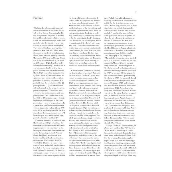 Henle Verlag Gershwin Preludes For Piano