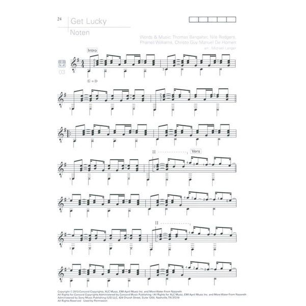 Edition Dux Acoustic Pop Guitar Solos 3