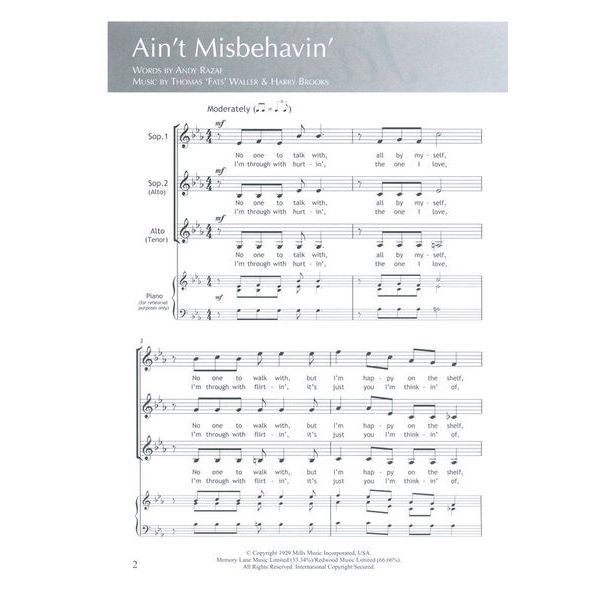 Novello & Co Ltd. Just Voices Jazz