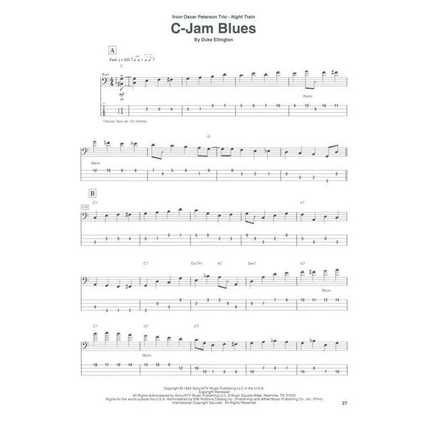 Hal Leonard Jazz Bass Classics