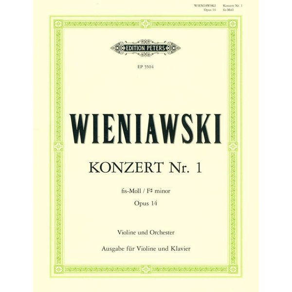 Edition Peters Wieniawski Violinkonzert Nr. 1
