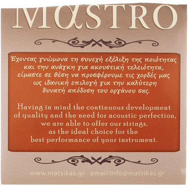 Mastro Mandolin 8 Strings 009 SP