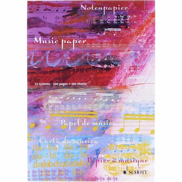 Schott Notenblock Music Paper A4