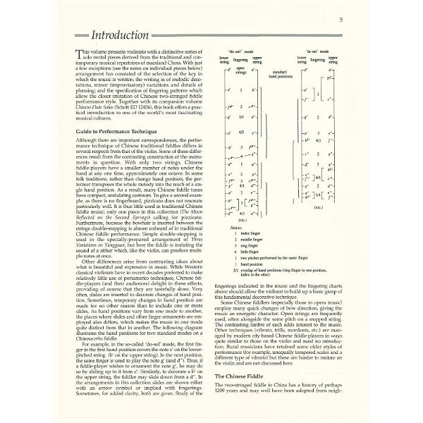 Schott Chinese Violin Solos
