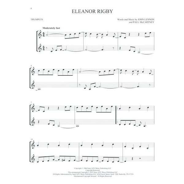 Hal Leonard The Beatles For Two Trumpets