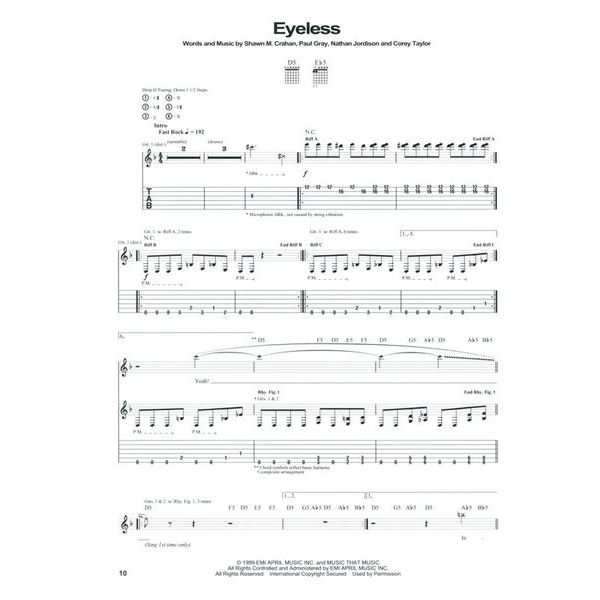 Hal Leonard Slipknot