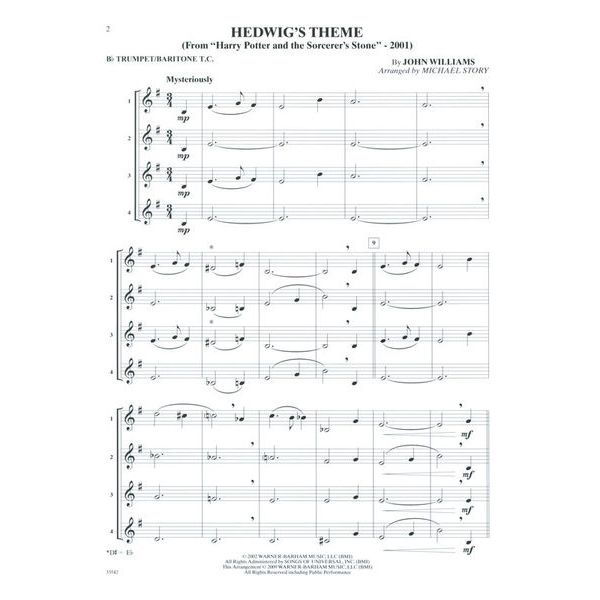 Alfred Music Publishing Movie Quartets for All Trump.