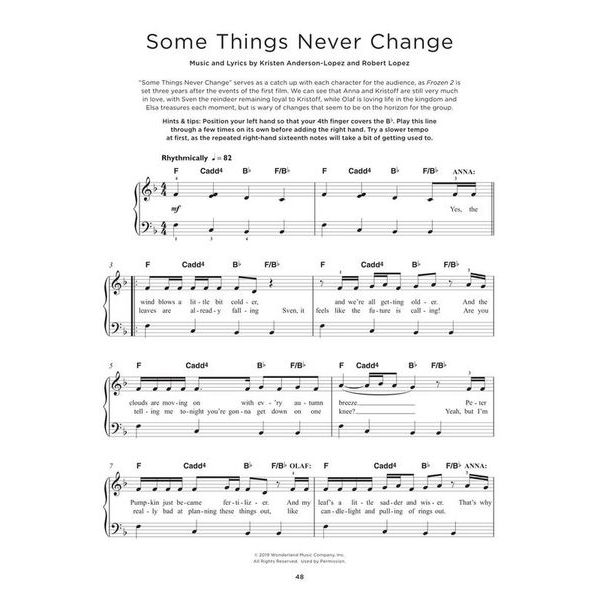 Hal Leonard Really Easy Piano Frozen Coll