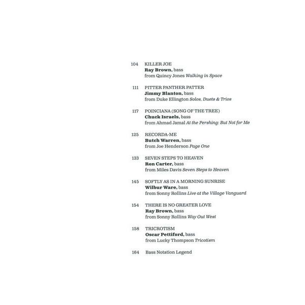 Hal Leonard Jazz Bass Classics