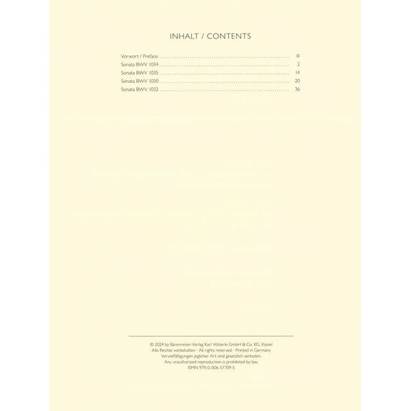 Brenreiter Bach 4 Sonaten für 2 Fl&ouml;ten