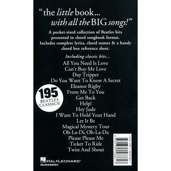 Hal Leonard Little Black Book Beatles