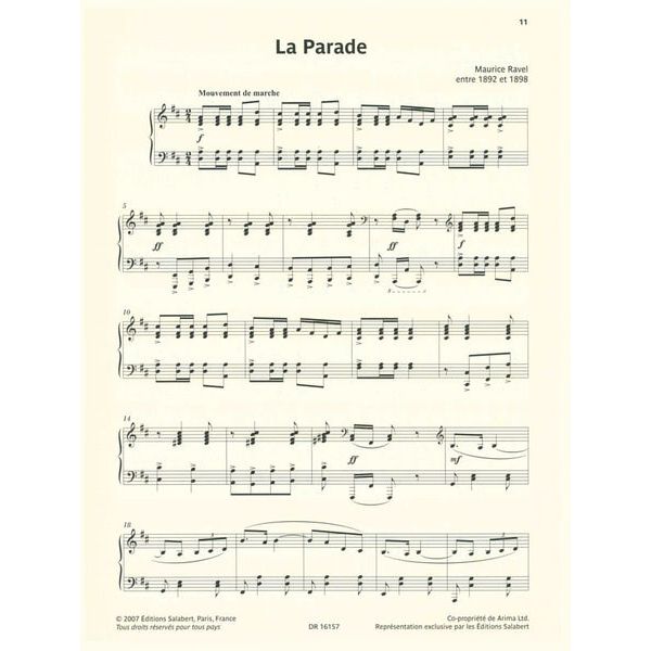 Editions Durand Ravel uvres Pour Piano