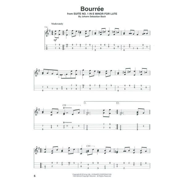 Hal Leonard J.S.Bach f Fingerstyle Ukulele