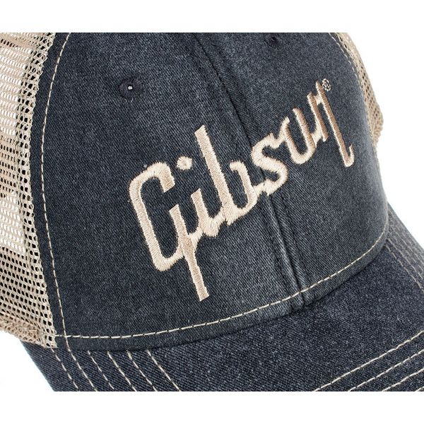 Gibson Baseball Cap Faded Denim
