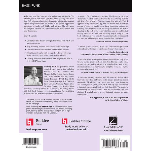Berklee Press Funk Bass Fills